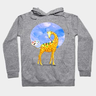 Artist Giraffe Hoodie